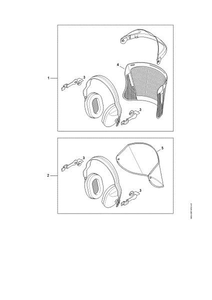 Slika Face shield - earmuff set ECONOMY Face shield/earmuff set ECONOMY
