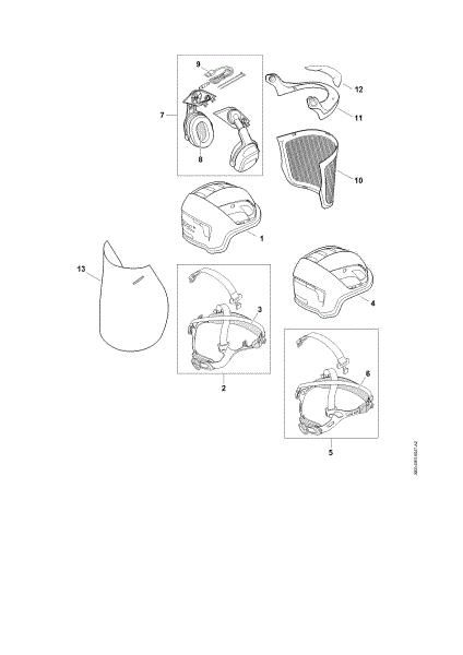 Slika Helmet set ADVANCE X-Vent Helmet set ADVANCE X-Vent