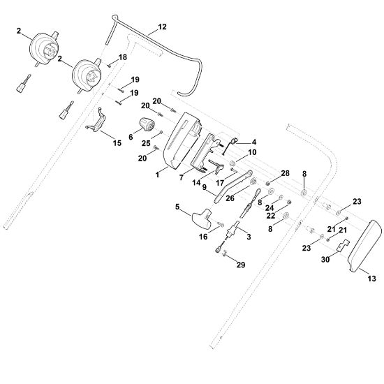 Slika A - Handle upper part RLE 540.0