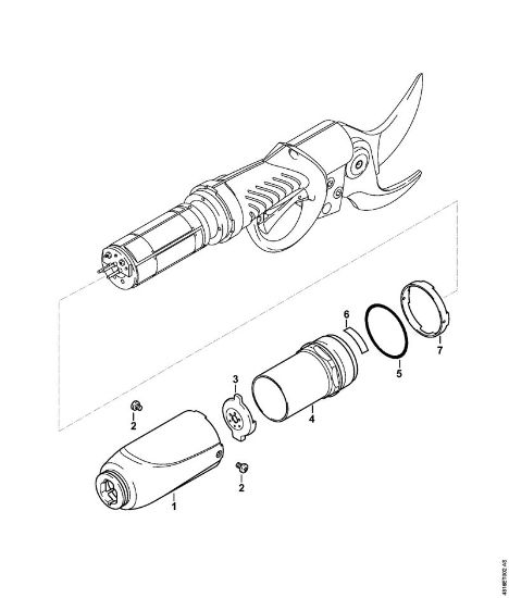 ASA 85 ASA 85 Akumulatorske škarje za rezanje vej Ohišje della Marca Stihl