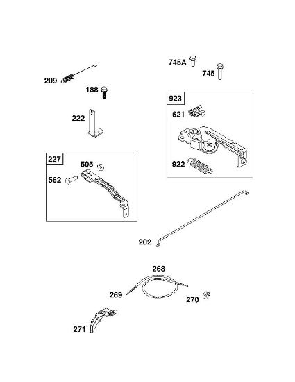 B&S - serijska številka  od 08  08P502-0129-H1 D - SKLOP UPRAVLJALNEGA ELEMENTA della Marca Stihl
