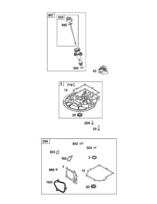 B&S - serijska številka  od 08  08P502-0129-H1 E - POKROV OKROVA ROcIcNE GREDI/SKLOP ZA ZBIRANJE IN MAZANJE della Marca Stihl
