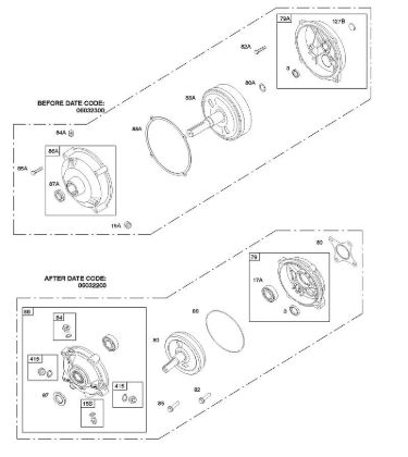 B&S - serijska številka  od 09  093312-1182-B1 G - Menjalnik reduktorja della Marca Stihl