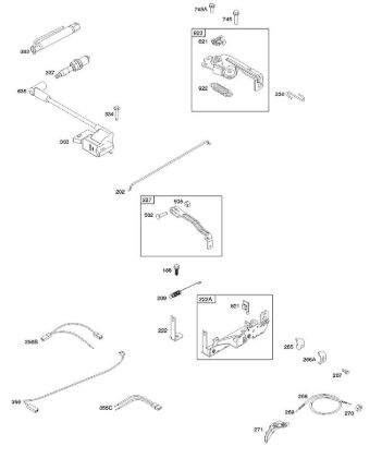 B&S - serijska številka  od 09  093J02-0079-H1 B - Armatura, upravljalni elementi, elektricni sistem, vzmet regulatorja, vžig, svecka della Marca Stihl