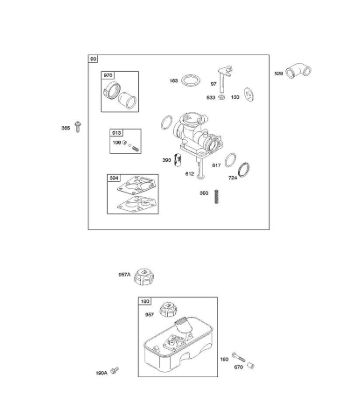 B&S - serijska številka  od 09  09D902-2236-B1 E - Uplinjac, dovod goriva della Marca Stihl