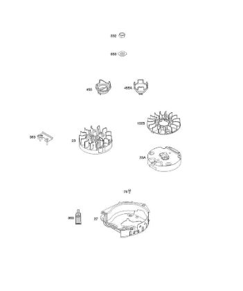 B&S - serijska številka  od 09  09P602-0012-H1 G - Vztrajnik della Marca Stihl