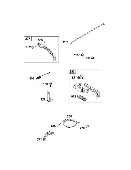B&S - serijska številka  od 09  09P602-0124-H1 D - SKLOP UPRAVLJALNEGA ELEMENTA della Marca Stihl
