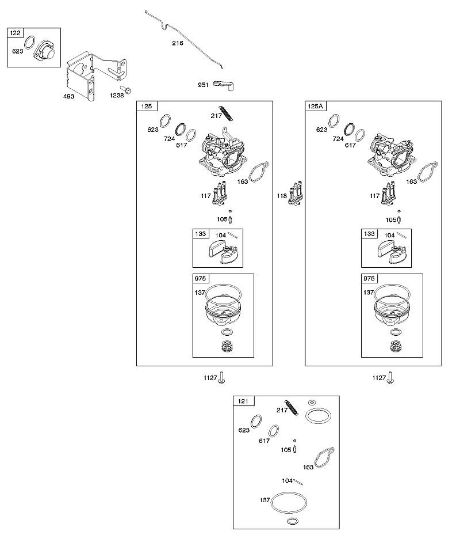 B&S - serijska številka  od 09  09P702-0044-F1 E - Uplinjac della Marca Stihl