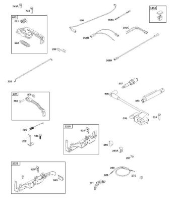 B&S - serijska številka  od 09  09P702-0054-H1 B - Armatura, upravljalni elementi, elektricni sistem, vzmet regulatorja, vžig, svecka della Marca Stihl