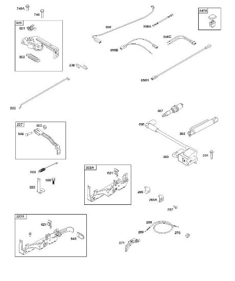 B&S - serijska številka  od 09  09P702-0201-H1 B - Armatura, upravljalni elementi, elektricni sistem, vzmet regulatorja, vžig, svecka della Marca Stihl