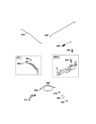B&S - serijska številka  od 09  09P702-0229-H1 D - SKLOP UPRAVLJALNEGA ELEMENTA della Marca Stihl