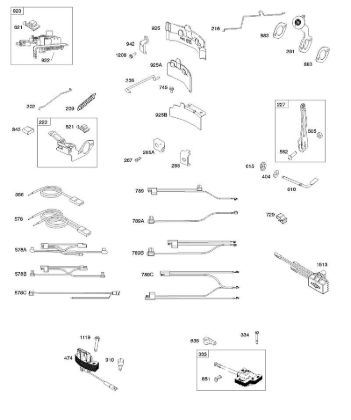 B&S - serijska številka  od 10  100602-2118-B8 B - Alternator, zavora, upravljalni elementi, vzmet regulatorja, vžig della Marca Stihl