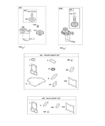 B&S - serijska številka  od 10  100802-0126-H8 F - Elektricni zaganjalnik/kompleti tesnil della Marca Stihl