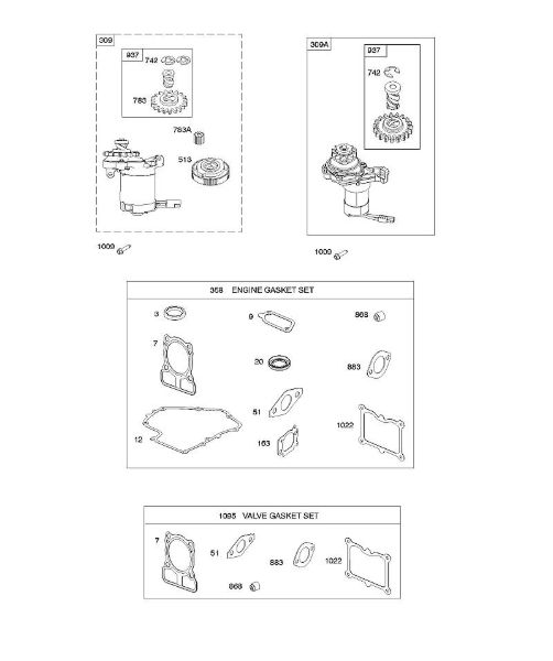 B&S - serijska številka  od 10  100802-0126-H8 F - Elektricni zaganjalnik/kompleti tesnil della Marca Stihl