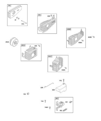 B&S - serijska številka  od 10  10D902-0168-B1 C - Zavora, izpušni sistem della Marca Stihl