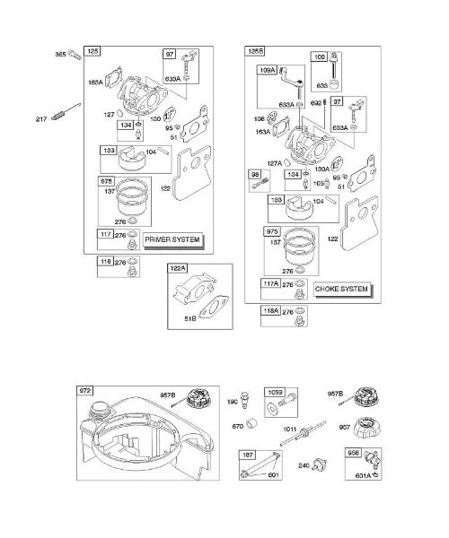 B&S - serijska številka  od 12  122602-0194-E1 D - Uplinjac, dovod goriva della Marca Stihl