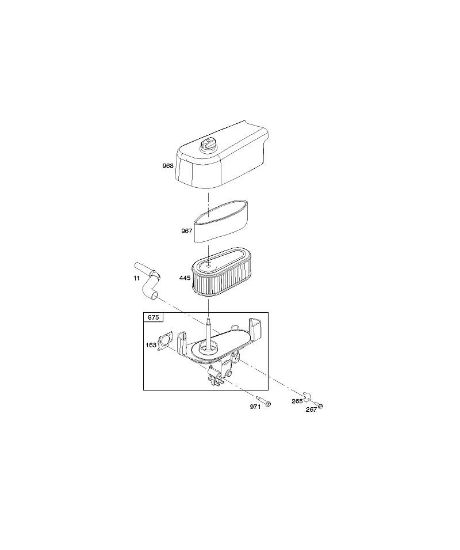 B&S - serijska številka  od 12  122Q02-0169-B1 A - Zracni filter della Marca Stihl