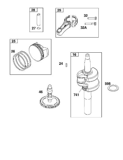 B&S - serijska številka  od 12  123P02-0067-H1 F - SKLOP ROcIcNE GREDI della Marca Stihl