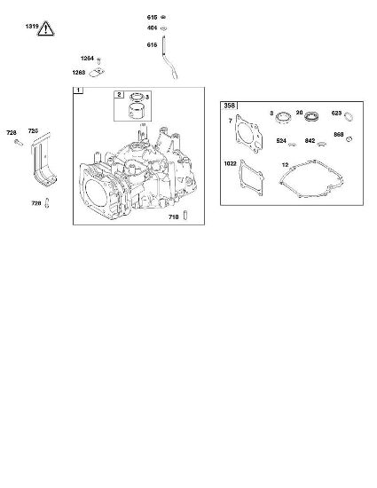B&S - serijska številka  od 12  123P02-0067-H1 G - SKLOP CILINDRA della Marca Stihl