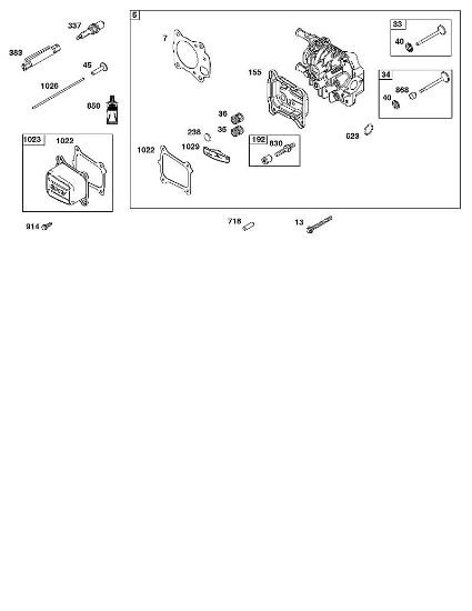 B&S - serijska številka  od 12  123P02-0067-H1 H - SKLOP GLAVE CILINDRA della Marca Stihl