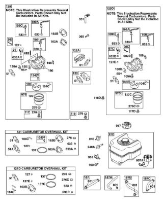 B&S - serijska številka  od 12  126392-0274-B8 D - Uplinjac, dovod goriva della Marca Stihl