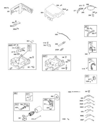 B&S - serijska številka  od 12  126392-0274-E1 G - Elektricni zaganjalnik, vzmeti regulatorja, vžig della Marca Stihl