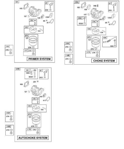 B&S - serijska številka  od 12  126T02-4825-B1 D - Uplinjac della Marca Stihl