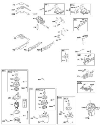 B&S - serijska številka  od 12  127802-1766-B1 B - Alternator, elektricni zaganjalnik, elektricni, zavora vztrajnika, vžig della Marca Stihl