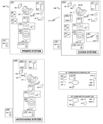 B&S - serijska številka  od 12  12F802-1360-01 E - Uplinjac della Marca Stihl