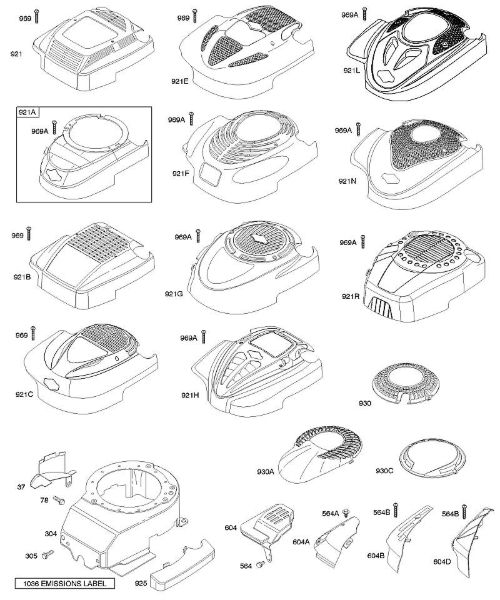 B&S - serijska številka  od 12  12F802-1376-01 C - Ohišje/okovi ventilatorja della Marca Stihl