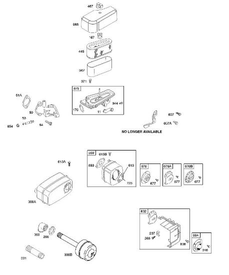 B&S - serijska številka  od 28  286707-1185-E1 A - Zracni filter, dušilec zvoka della Marca Stihl