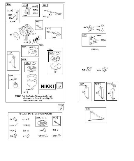 B&S - serijska številka  od 31  31A607-0156-B1 D - Uplinjac, komplet za pregled uplinjaca della Marca Stihl