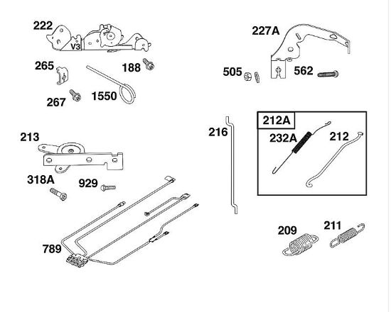 B&S - serijska številka  od 40  40R577-0002-H5 D - SKLOP UPRAVLJALNEGA ELEMENTA della Marca Stihl