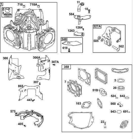 B&S - serijska številka  od 40  40R577-0002-H5 G - SKLOP CILINDRA della Marca Stihl