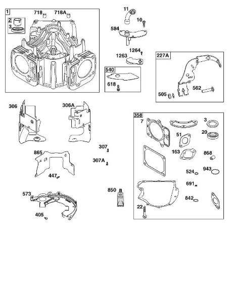 B&S - serijska številka  od 44  44N677-0017-B5 G - SKLOP CILINDRA della Marca Stihl