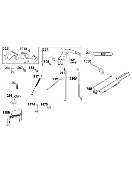 B&S - serijska številka  od 44  44S977-0046-G1 D - SKLOP UPRAVLJALNEGA ELEMENTA della Marca Stihl