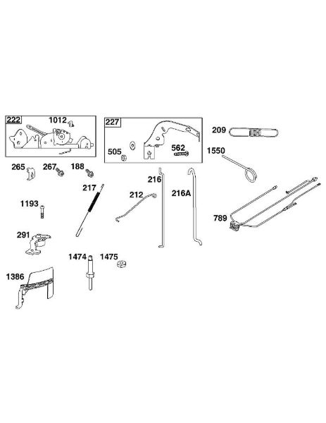 B&S - serijska številka  od 44  44S977-0046-G1 D - SKLOP UPRAVLJALNEGA ELEMENTA della Marca Stihl