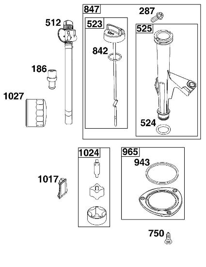 B&S - serijska številka  od 44  44S977-0046-G1 J - SKLOP ZA MAZANJE della Marca Stihl