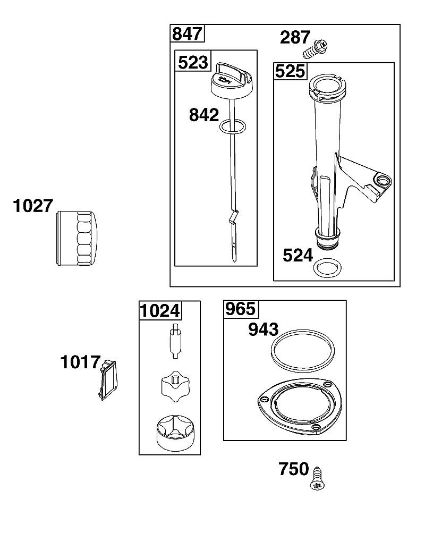 B&S - serijska številka  od 44  44T977-0054-G1 L - SKLOP ZA MAZANJE della Marca Stihl