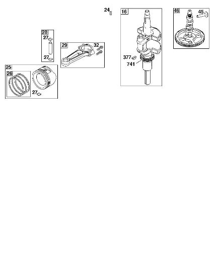B&S - serijska številka  od 44  44U777-0010-G1 F - SKLOP ROcIcNE GREDI della Marca Stihl