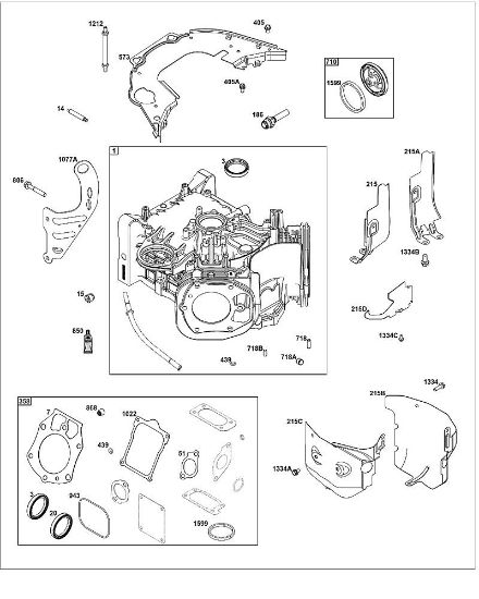 B&S - serijska številka  od 61  61G877-0014-J1 G - SKLOP CILINDRA della Marca Stihl