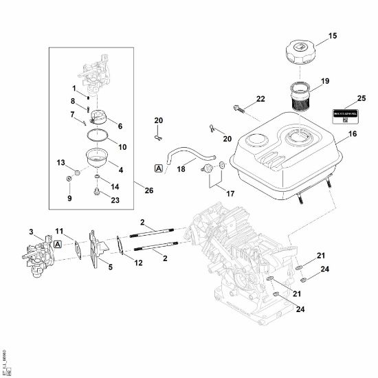 Slika G - Sistem goriva EHC 605.0 (EHC605-0002)