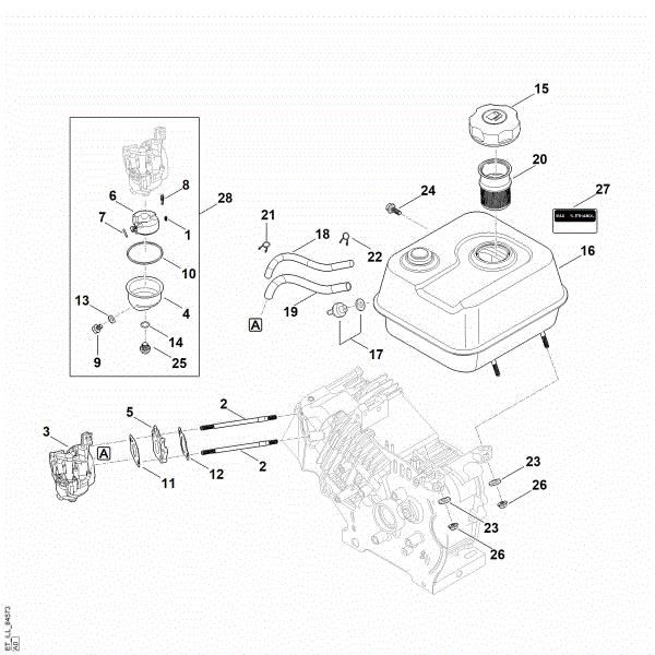 Slika G - Sistem goriva EHC 705.0 (EHC705-0001)