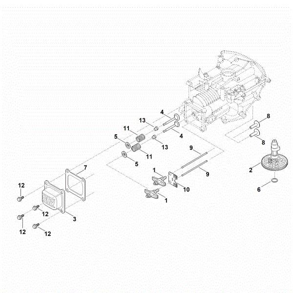 Slika H - Odmicna gred, ventili EVC 200.2 (EVC200-0003)