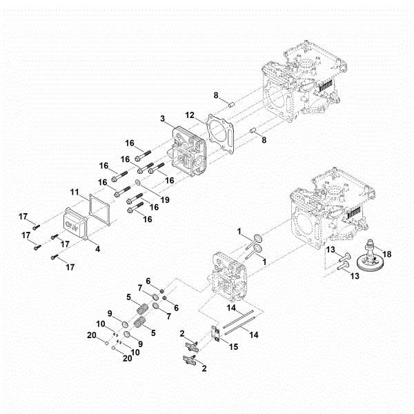 Slika H - Odmicna gred, ventili EVC 2000.0 (EVC2000-0001)