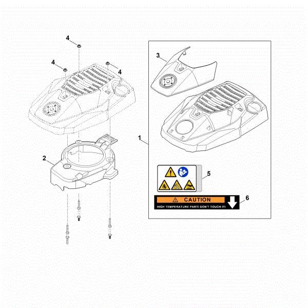 Slika K - Ohišje ventilatorja EVC 300.0 E (EVC300-0002)