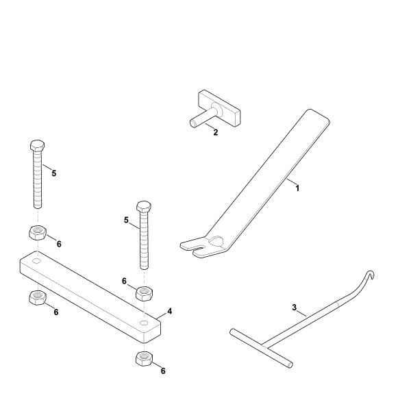 Slika K - Specialno orodje EVC 4000.1 (EVC4000-0002)