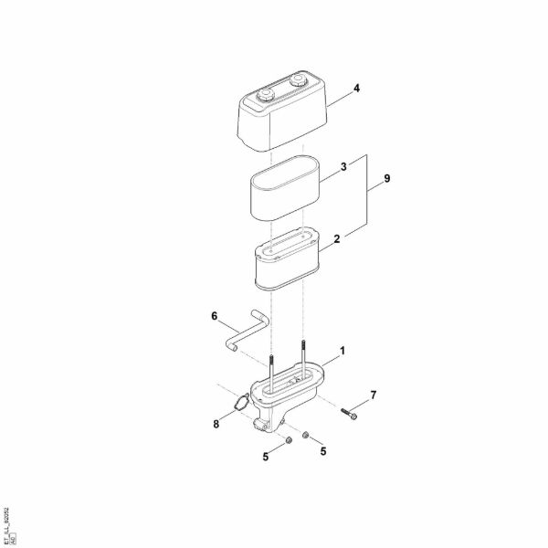 Slika B - Zracni filter EVC 4000.1 (EVC4000-0003)