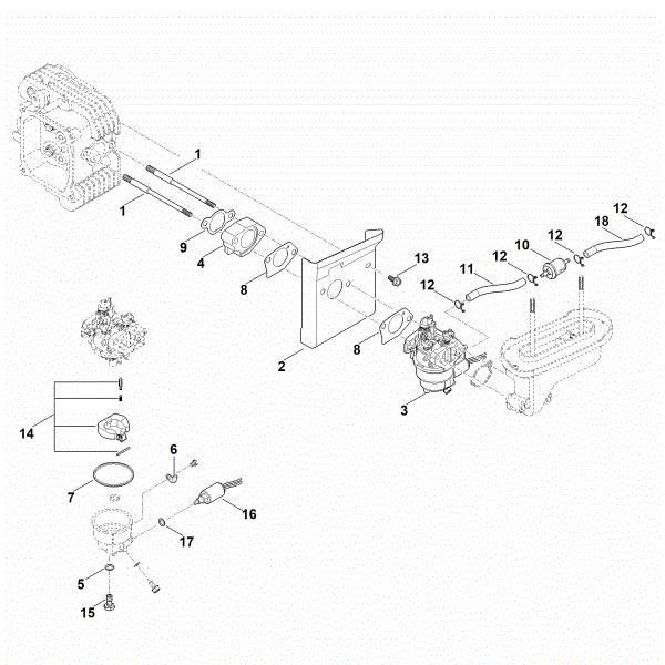 Slika H - Sistem goriva EVC 4000.1 (EVC4000-0003)