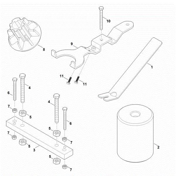 Slika K - Specialno orodje EVC 7000.0 (EVC7000-0001)